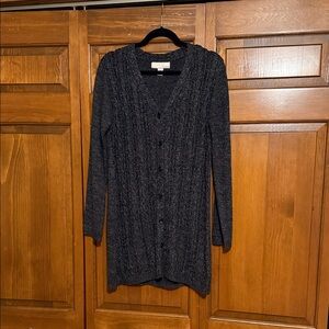 NWOT Charcoal Button-Up Cardigan